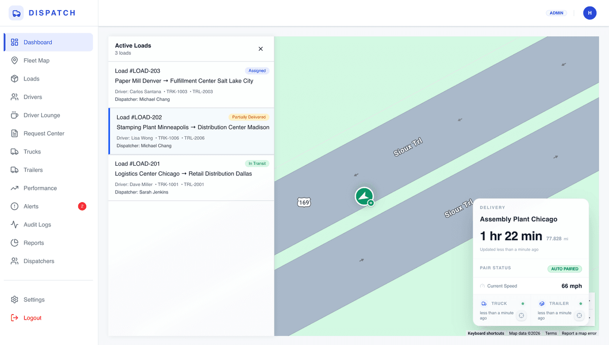 Trucking Dispatch System
