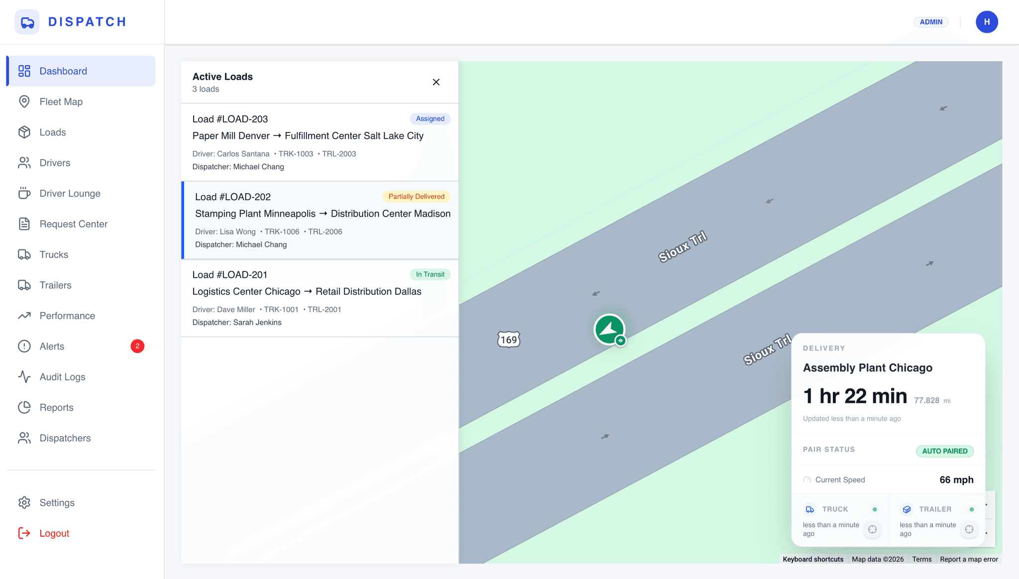 Trucking Dispatch System