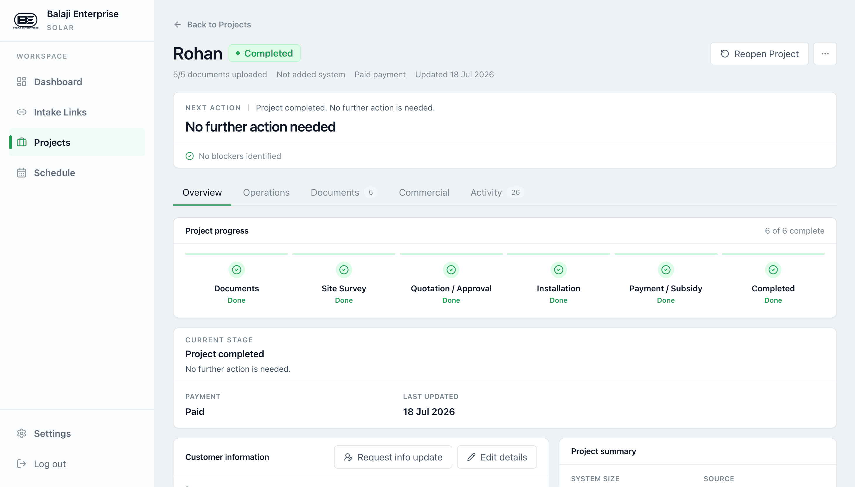 Complete Project View